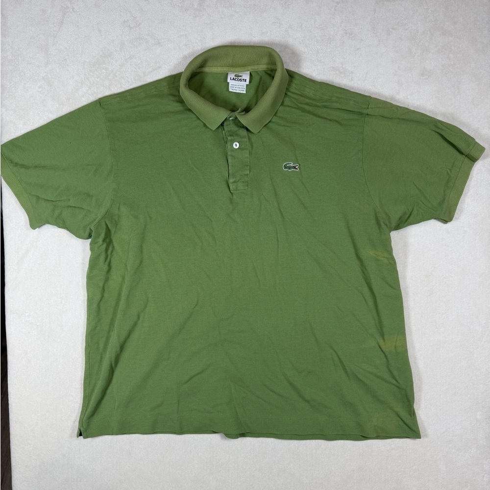 Lacoste Size FR 7 Men's Olive Green Polo Shirt